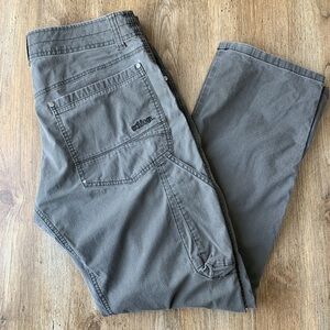 KÜHL Men’s Grey Revolvr Pants Size 32 X 32 Vintage Patina Dye Outdoors Hiking
